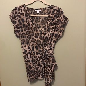 New York & Company woman’s leopard print top.